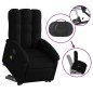 vidaXL Sillón reclinable de masaje elevable tela negro vidaXL Sillón reclinable de masaje elevable tela negro
