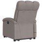 vidaXL Sillón reclinable de masaje elevable tela gris taupé vidaXL Sillón reclinable de masaje elevable tela gris taupé