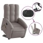 vidaXL Sillón reclinable de masaje elevable tela gris taupé vidaXL Sillón reclinable de masaje elevable tela gris taupé