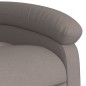 vidaXL Sillón reclinable de masaje elevable tela gris taupé vidaXL Sillón reclinable de masaje elevable tela gris taupé