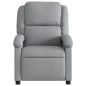 vidaXL Sillón reclinable de masaje eléctrico tela gris claro vidaXL Sillón reclinable de masaje eléctrico tela gris claro