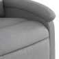 vidaXL Sillón reclinable de masaje eléctrico tela gris claro vidaXL Sillón reclinable de masaje eléctrico tela gris claro