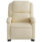 vidaXL Sillón reclinable elevable de tela color crema vidaXL Sillón reclinable elevable de tela color crema
