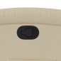 vidaXL Sillón reclinable elevable de tela color crema vidaXL Sillón reclinable elevable de tela color crema