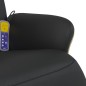 vidaXL Sillón reclinable masaje con reposapiés cuero sintético negro vidaXL Sillón reclinable masaje con reposapiés cuero sintético negro