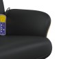 vidaXL Sillón reclinable masaje con reposapiés cuero sintético negro vidaXL Sillón reclinable masaje con reposapiés cuero sintético negro