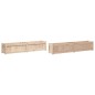vidaXL Jardineras de exterior 2 unidades madera maciza de pino vidaXL Jardineras de exterior 2 unidades madera maciza de pino