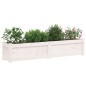 vidaXL Jardineras de exterior 2 unidades madera maciza de pino blanco vidaXL Jardineras de exterior 2 unidades madera maciza de pino blanco