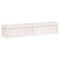 vidaXL Jardineras de exterior 2 unidades madera maciza de pino blanco vidaXL Jardineras de exterior 2 unidades madera maciza de pino blanco