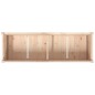 vidaXL Jardinera de madera maciza de pino 150x50x70 cm vidaXL Jardinera de madera maciza de pino 150x50x70 cm