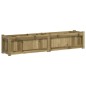 vidaXL Jardinera de madera de pino impregnada 150x31x31 cm vidaXL Jardinera de madera de pino impregnada 150x31x31 cm
