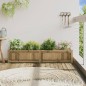 vidaXL Jardinera de madera de pino impregnada 150x31x31 cm vidaXL Jardinera de madera de pino impregnada 150x31x31 cm