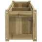 vidaXL Jardinera de madera de pino impregnada 150x31x31 cm vidaXL Jardinera de madera de pino impregnada 150x31x31 cm