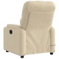 vidaXL Sillón reclinable de masaje eléctrico tela color crema vidaXL Sillón reclinable de masaje eléctrico tela color crema