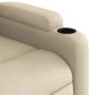 vidaXL Sillón reclinable de masaje eléctrico tela color crema vidaXL Sillón reclinable de masaje eléctrico tela color crema