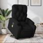 vidaXL Sillón reclinable de masaje elevable tela negro vidaXL Sillón reclinable de masaje elevable tela negro