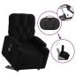 vidaXL Sillón reclinable de masaje elevable tela negro vidaXL Sillón reclinable de masaje elevable tela negro