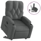 vidaXL Sillón reclinable elevable de tela gris oscuro vidaXL Sillón reclinable elevable de tela gris oscuro