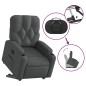 vidaXL Sillón reclinable elevable de tela gris oscuro vidaXL Sillón reclinable elevable de tela gris oscuro