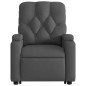 vidaXL Sillón reclinable elevable de tela gris oscuro vidaXL Sillón reclinable elevable de tela gris oscuro