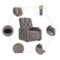 vidaXL Sillón reclinable de masaje elevable tela gris taupé vidaXL Sillón reclinable de masaje elevable tela gris taupé