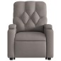 vidaXL Sillón reclinable de masaje elevable tela gris taupé vidaXL Sillón reclinable de masaje elevable tela gris taupé