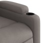 vidaXL Sillón reclinable de masaje elevable tela gris taupé vidaXL Sillón reclinable de masaje elevable tela gris taupé