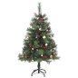 vidaXL Árbol de Navidad artificial con bisagras 150 LED y bolas 150 cm vidaXL Árbol de Navidad artificial con bisagras 150 LED y bolas 150 cm