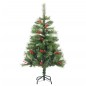 vidaXL Árbol de Navidad artificial con bisagras 150 LED y bolas 150 cm vidaXL Árbol de Navidad artificial con bisagras 150 LED y bolas 150 cm