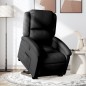 vidaXL Sillón eléctrico reclinable elevable de tela negro vidaXL Sillón eléctrico reclinable elevable de tela negro