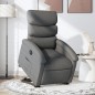 vidaXL Sillón eléctrico reclinable elevable de tela gris oscuro vidaXL Sillón eléctrico reclinable elevable de tela gris oscuro