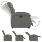 vidaXL Sillón eléctrico reclinable elevable de tela gris oscuro vidaXL Sillón eléctrico reclinable elevable de tela gris oscuro
