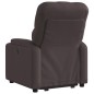 vidaXL Sillón eléctrico reclinable elevable de tela marrón oscuro vidaXL Sillón eléctrico reclinable elevable de tela marrón oscuro