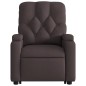 vidaXL Sillón eléctrico reclinable elevable de tela marrón oscuro vidaXL Sillón eléctrico reclinable elevable de tela marrón oscuro