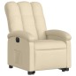 vidaXL Sillón eléctrico reclinable elevable de tela color crema vidaXL Sillón eléctrico reclinable elevable de tela color crema