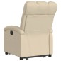 vidaXL Sillón eléctrico reclinable elevable de tela color crema vidaXL Sillón eléctrico reclinable elevable de tela color crema