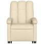 vidaXL Sillón eléctrico reclinable elevable de tela color crema vidaXL Sillón eléctrico reclinable elevable de tela color crema
