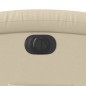 vidaXL Sillón eléctrico reclinable elevable de tela color crema vidaXL Sillón eléctrico reclinable elevable de tela color crema