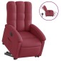 vidaXL Sillón eléctrico reclinable elevable de tela rojo tinto vidaXL Sillón eléctrico reclinable elevable de tela rojo tinto