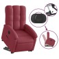 vidaXL Sillón eléctrico reclinable elevable de tela rojo tinto vidaXL Sillón eléctrico reclinable elevable de tela rojo tinto
