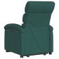 vidaXL Sillón eléctrico reclinable elevable de tela verde oscuro vidaXL Sillón eléctrico reclinable elevable de tela verde oscuro