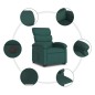vidaXL Sillón eléctrico reclinable elevable de tela verde oscuro vidaXL Sillón eléctrico reclinable elevable de tela verde oscuro