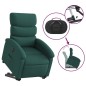 vidaXL Sillón eléctrico reclinable elevable de tela verde oscuro vidaXL Sillón eléctrico reclinable elevable de tela verde oscuro