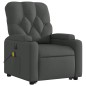 vidaXL Sillón de masaje eléctrico reclinable elevable tela gris oscuro vidaXL Sillón de masaje eléctrico reclinable elevable tela gris oscuro