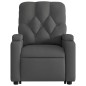 vidaXL Sillón de masaje eléctrico reclinable elevable tela gris oscuro vidaXL Sillón de masaje eléctrico reclinable elevable tela gris oscuro