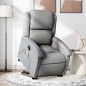 vidaXL Sillón de masaje eléctrico reclinable elevable tela gris claro vidaXL Sillón de masaje eléctrico reclinable elevable tela gris claro