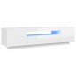 vidaXL Mueble de TV con luces LED blanco brillante 160x35x40 cm vidaXL Mueble de TV con luces LED blanco brillante 160x35x40 cm
