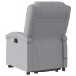 vidaXL Sillón de masaje eléctrico reclinable elevable tela gris claro vidaXL Sillón de masaje eléctrico reclinable elevable tela gris claro