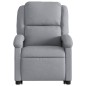 vidaXL Sillón de masaje eléctrico reclinable elevable tela gris claro vidaXL Sillón de masaje eléctrico reclinable elevable tela gris claro
