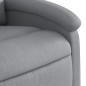 vidaXL Sillón de masaje eléctrico reclinable elevable tela gris claro vidaXL Sillón de masaje eléctrico reclinable elevable tela gris claro